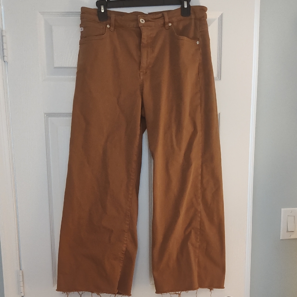Wwomens Brown Wide-Leg Pants